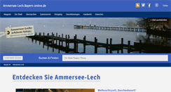 Desktop Screenshot of ammersee-lech.bayern-online.de
