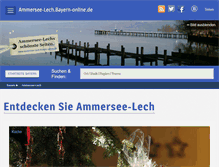 Tablet Screenshot of ammersee-lech.bayern-online.de