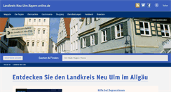 Desktop Screenshot of landkreis-neu-ulm.bayern-online.de