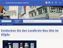 Tablet Screenshot of landkreis-neu-ulm.bayern-online.de