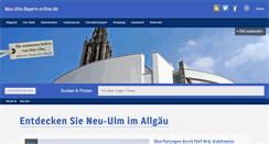 Desktop Screenshot of neu-ulm.bayern-online.de
