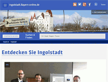 Tablet Screenshot of ingolstadt.bayern-online.de