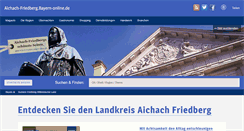 Desktop Screenshot of aichach-friedberg.bayern-online.de