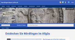 Desktop Screenshot of noerdlingen.bayern-online.de