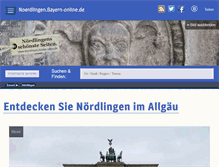 Tablet Screenshot of noerdlingen.bayern-online.de