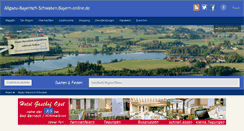 Desktop Screenshot of allgaeu-bayerisch-schwaben.bayern-online.de