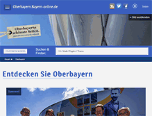 Tablet Screenshot of oberbayern.bayern-online.de