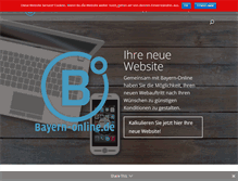 Tablet Screenshot of homepage.bayern-online.de