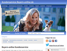 Tablet Screenshot of kundenservice.bayern-online.de