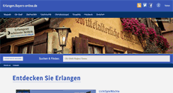 Desktop Screenshot of erlangen.bayern-online.de