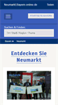 Mobile Screenshot of neumarkt.bayern-online.de