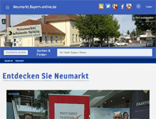 Tablet Screenshot of neumarkt.bayern-online.de
