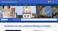Desktop Screenshot of landkreis-dillingen.bayern-online.de