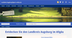 Desktop Screenshot of landkreis-augsburg.bayern-online.de