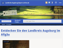 Tablet Screenshot of landkreis-augsburg.bayern-online.de