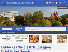 Tablet Screenshot of fraenkisches-seenland.bayern-online.de