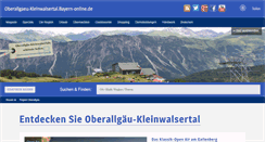 Desktop Screenshot of oberallgaeu-kleinwalsertal.bayern-online.de