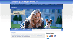 Desktop Screenshot of kundenmagazin.bayern-online.de
