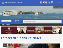 Tablet Screenshot of chiemsee.bayern-online.de