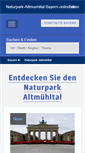 Mobile Screenshot of naturpark-altmuehltal.bayern-online.de