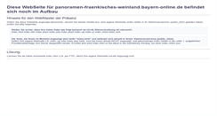 Desktop Screenshot of panoramen-fraenkisches-weinland.bayern-online.de